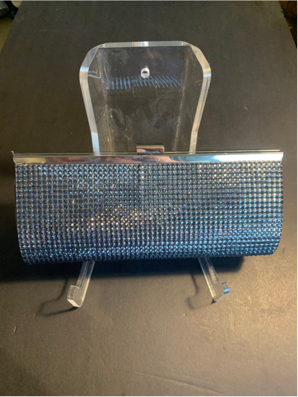 Women's Unbranded grey Silver Rhinestone Clutch One Size